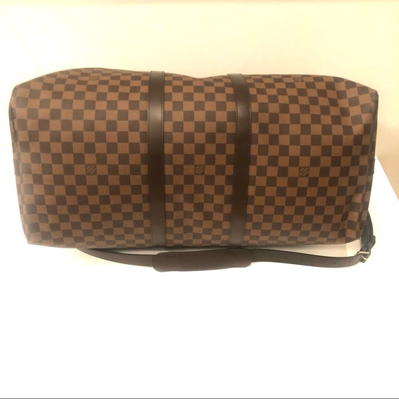 💯% Authentic Keepall Bandoulere 55 Louis Vuitton coated canvas excellently care - Picture 4 of 8
